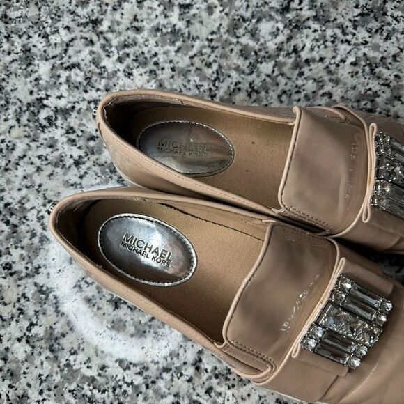 MICHAEL Michael Kors Tan and Pink Flats with Rhinestone Embellishment - Picture 6 of 12